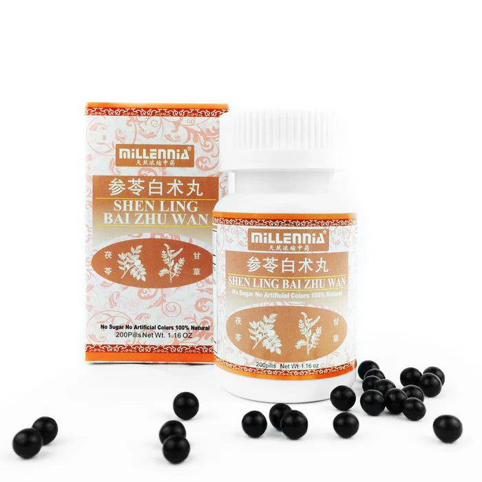 Shen Ling Bai Zhu Wan - Ginseng , Poria & Atractylodes Pill 参苓白术丸
