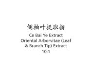 Ce Bai Ye - Oriental Arborvitae (Leaf & Branch Tip) Extract 10:1 - Max Nature
