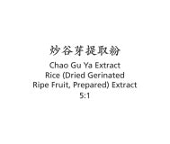 Chao Gu Ya - Rice (Dried Gerinated Ripe Fruit, Prepared) Extract - Max Nature